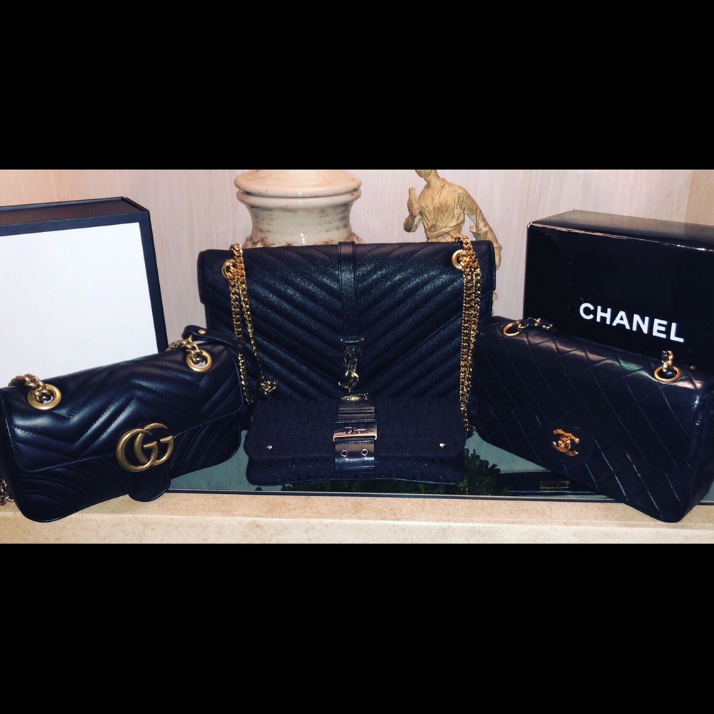 YSL, Chanel, Dior handbag